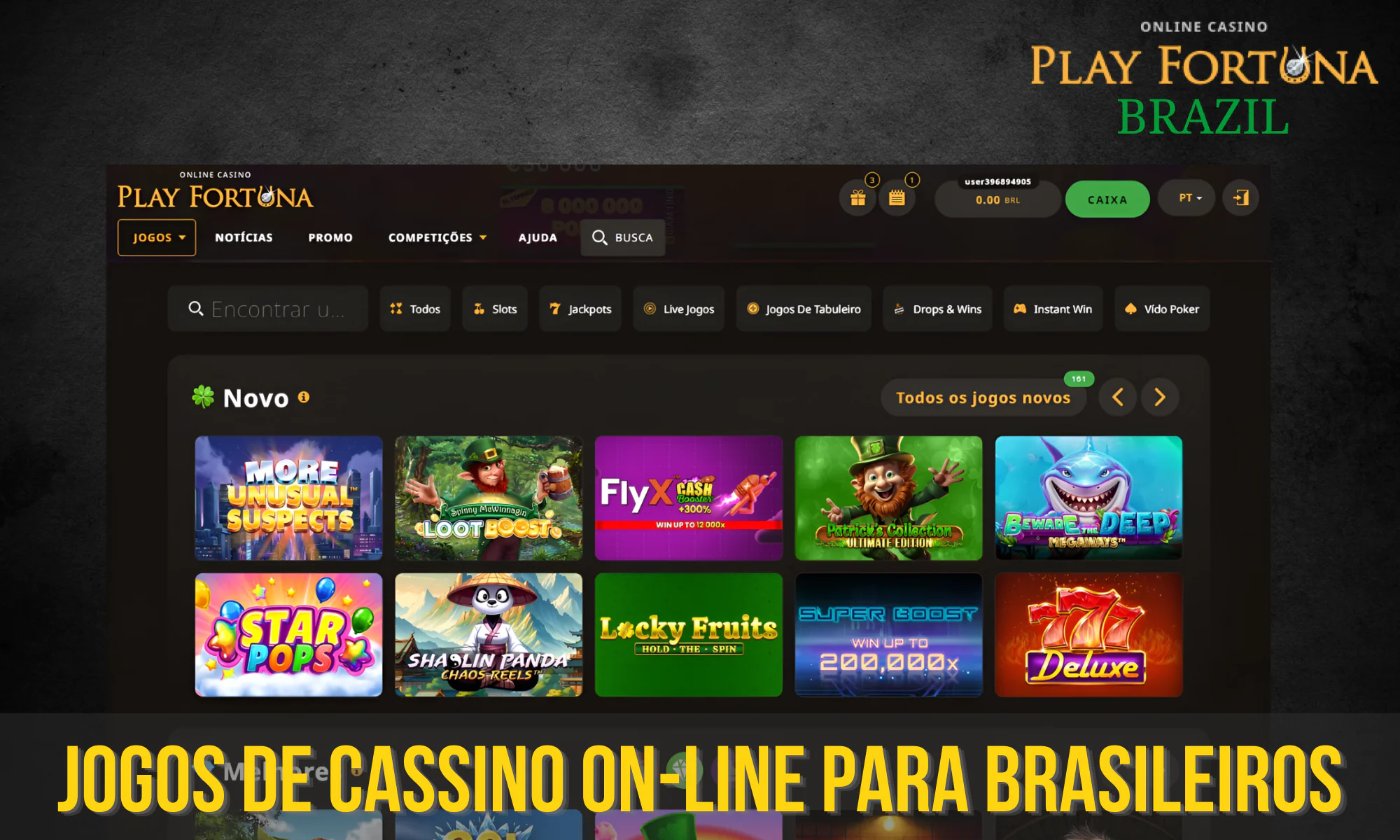 O Play Fortuna Casino oferece mais de 7.700 jogos diferentes