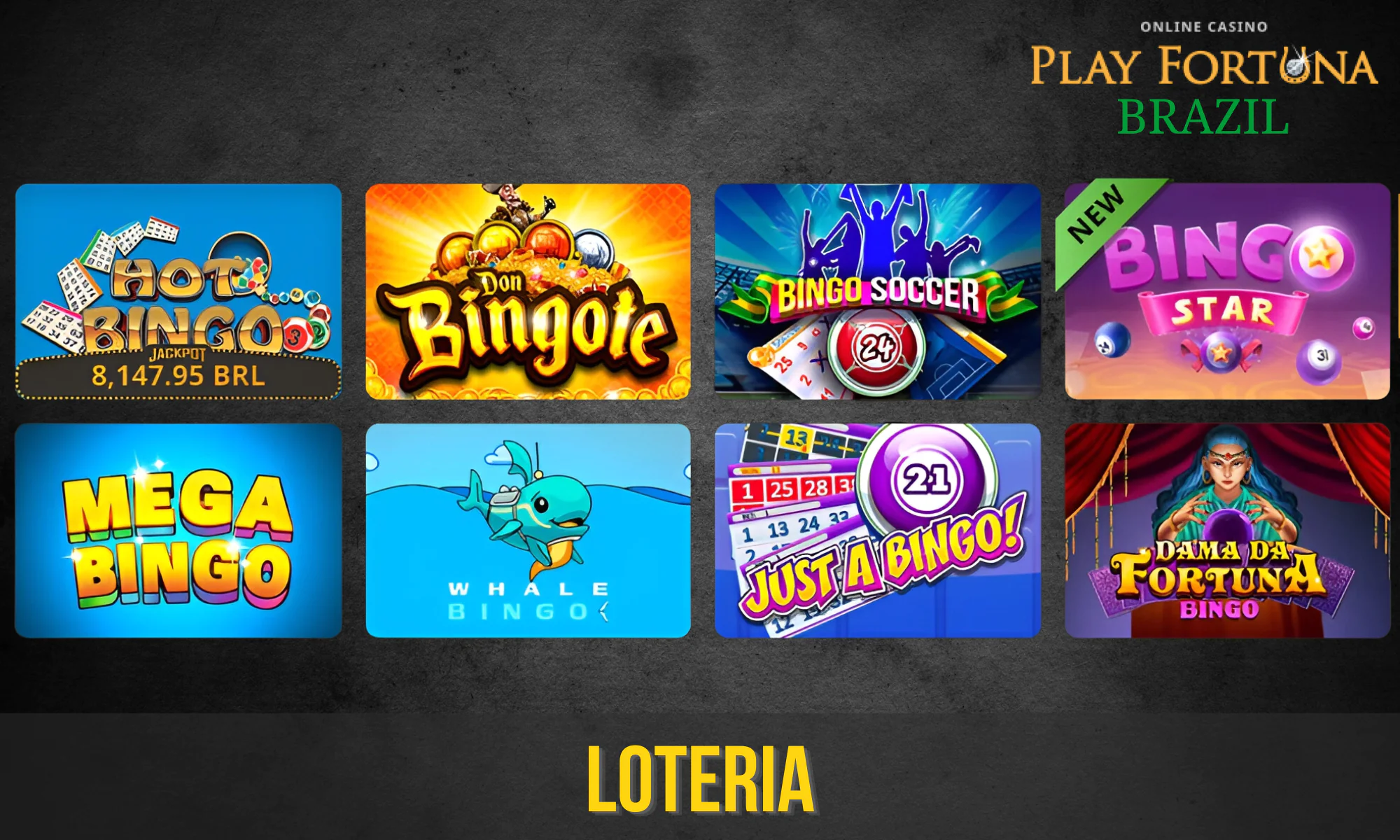 Para os fãs de loteria, o Play Fortuna tem uma categoria especial