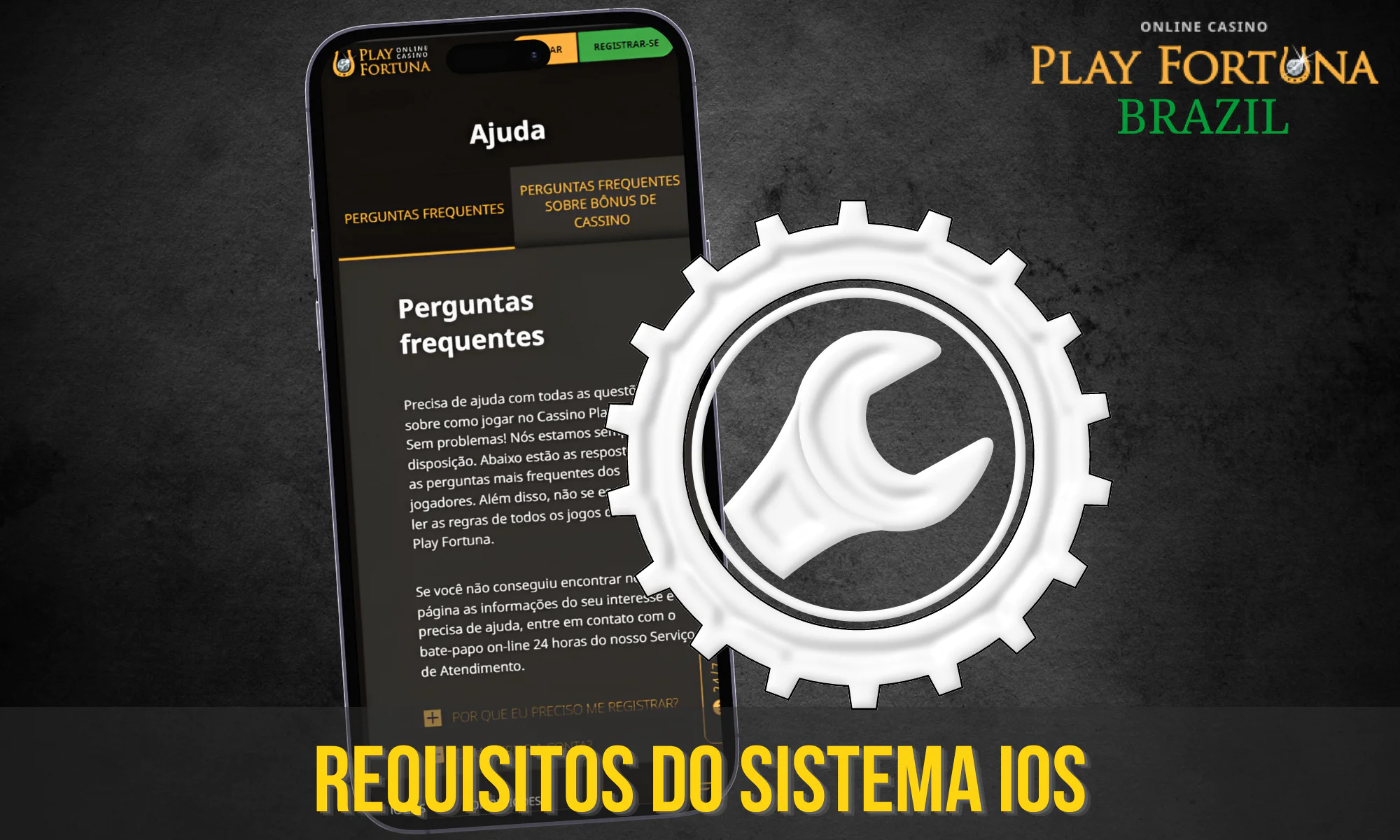 O Play Fortuna tem determinados requisitos de sistema para dispositivos iOS