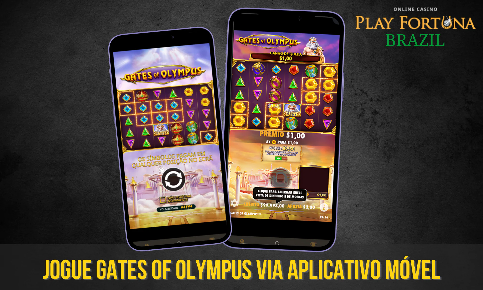 Os jogadores podem aproveitar a jogabilidade suave de Gates of Olympus em seus dispositivos móveis